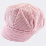 Casquette vintage colorée style gavroche pour femme rose. Bonne qualité, très à la mode.