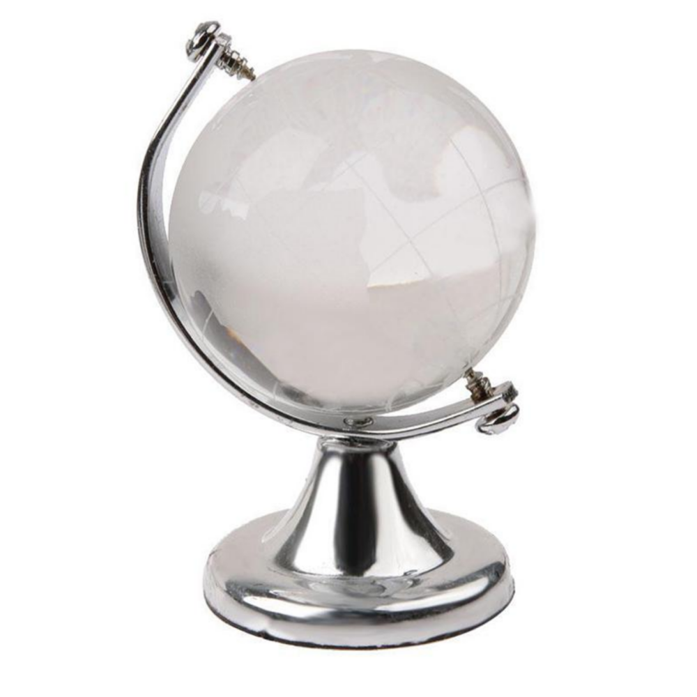 Mini Globe Terrestre en cristal, bonne qualité