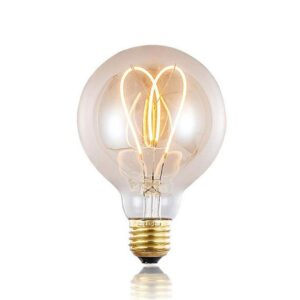 Ampoule vintage filament en forme de cœur style romantique, bonne qualité