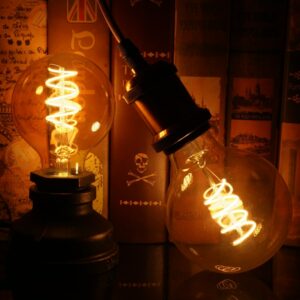 Ampoule vintage filament spiralé, bonne qualité, à la mode