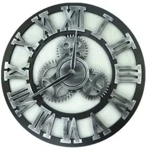 Horloge engrenage apparent style industriel très à la mode