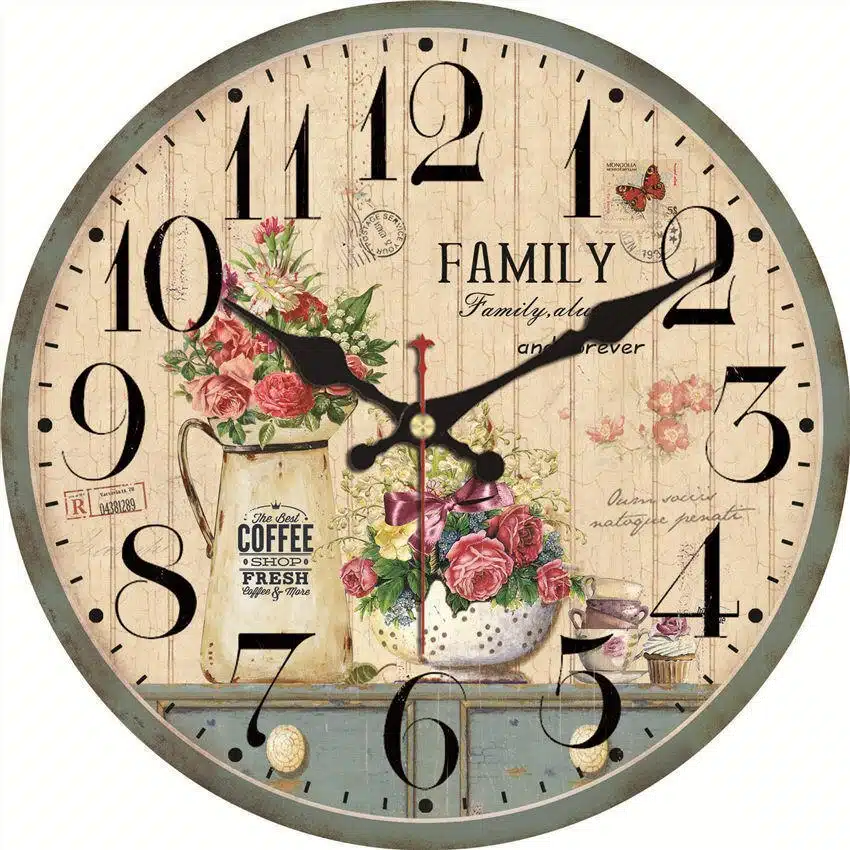 Horloge Provençale vintage horloge provencale vintage xl fleur