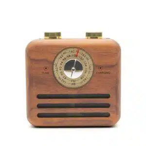 Mini radio sans fil haut-parleur bluetooth bois rétro, bonne qualité à la mode
