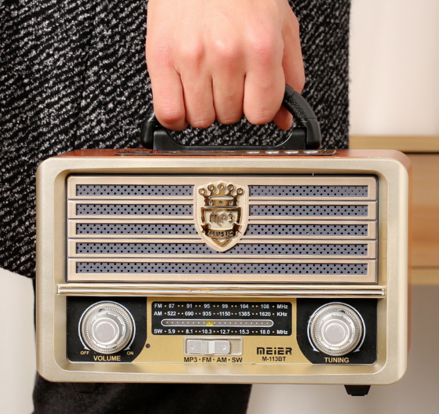 Radio fm bluetooth vintage beau caisson en bois radio fm bluetooth vintage beau caisson en bois 3
