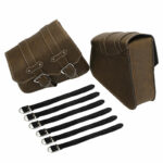 Sacoche de moto rétro vintage en imitation cuir pièce unique, bonne qualité à la mode