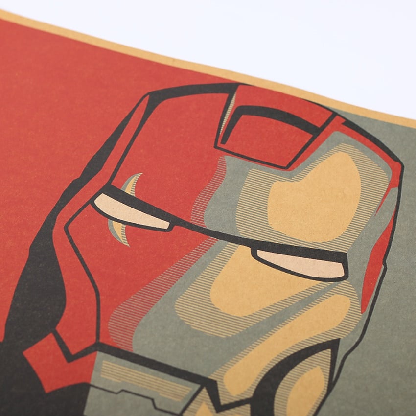 Affiche déco vintage Iron Man affiche deco vintage iron man 4