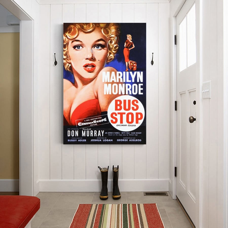 Affiche vintage en toile film Marilyn Monroe "BUS STOP" affiche vintage en toile film marilyn monroe bus stop 3