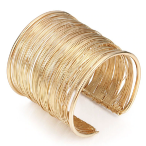 Bracelet à manchette rétro en alliage pour femme, bonne qualité et à la mode