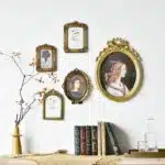 Cadre photo déco vintage en résine sculpté doré, très haute qualité, accrocher sur un mur