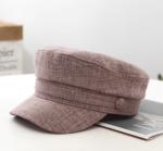 Casquette vintage plate en coton pour femme, bonne qualité et à la mode