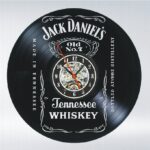 Horloge murale rétro 3D en vinyle "Whiskey", avec motif jack daniel's, bonne qualité