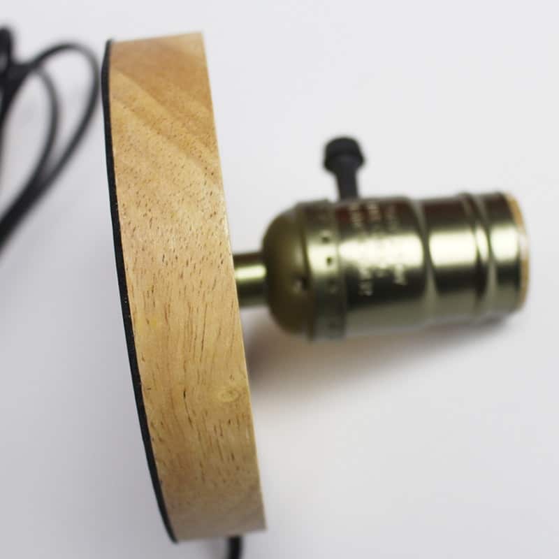 Petite lampe de chevet rétro en bois petite lampe de chevet retro en bois 6