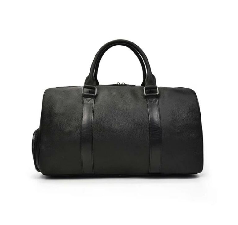 Sac de voyage souple en cuir v?�ritable vintage �?� Vintage Univers