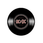 Tapis de sol 3D rond forme vinyle vintage « ACDC », bonne qualité et original