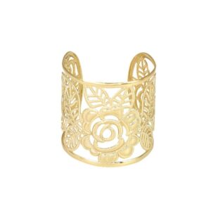 Bracelet manchette bohème vintage doré pour femme. Bonne qualité et à la mode.