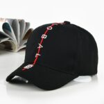 Casquette de Baseball vintage avec lettres brodées, bonne qualité à la mode. Couleurs noirs
