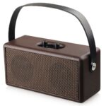 Enceinte portable vintage bluetooth haut-parleur. Bonne qualité et très à la mode