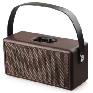 Enceinte portable vintage bluetooth haut-parleur. Bonne qualité et très à la mode