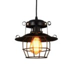Lampe suspendue vintage en métal idéal pour loft ou café. Bonne qualité et très original