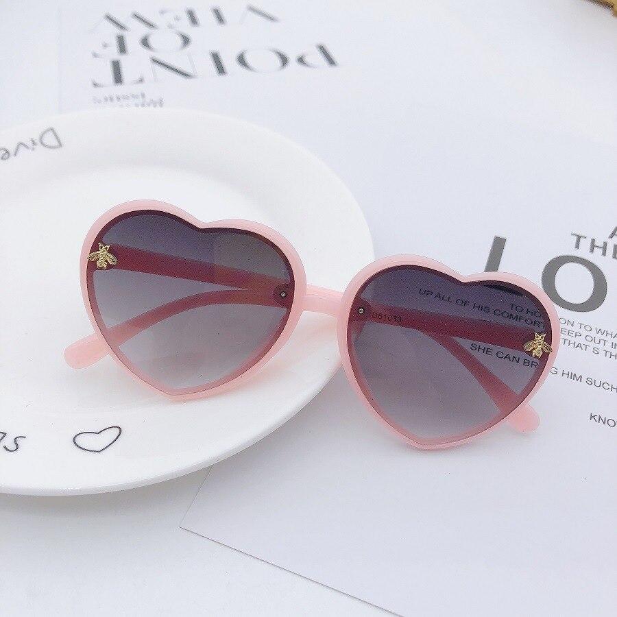 Lunettes De Soleil Cœur Or Et Rose - Femme/Fille - Métal, Verres Dégradés UV400