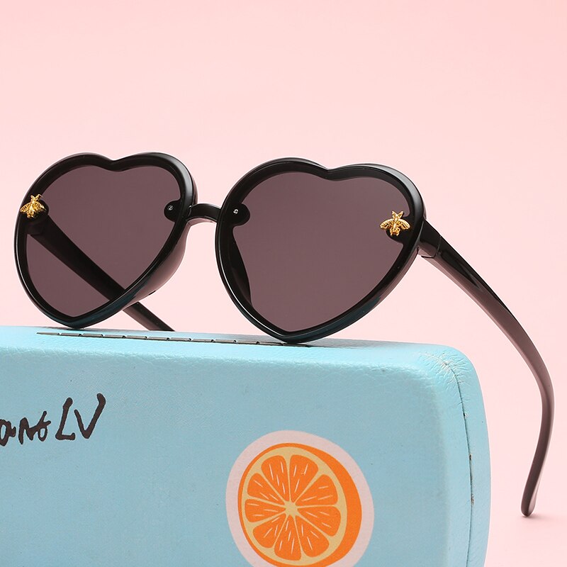 Lunettes De Soleil Polarisées En Forme De Cœur - Verres UV400, Monture Rétro, Protection Anti-éblouissement - Pour Femmes Et Hommes