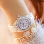 Montre vintage étanche en céramique pour femme, bonne qualité et à la mode