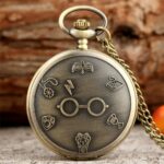 Montre à Gousset avec divers symboles Harry Potter, bonne qualité et très original