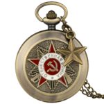Montre à Gousset avec l'étoile soviétique, bonne qualité et très original