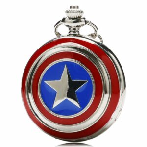 Montre à Gousset du Captain America, bonne qualité et très original