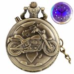 Montre à Gousset éclairante avec motif de Harley Davidson, bonne qualité et très à la mode