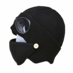 Bonnet mixte avec lunettes et masque intégrés, bonne qualité et à la mode