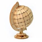 Globe terrestre en bois Puzzle 3D, bonne qualité et très pratique.
