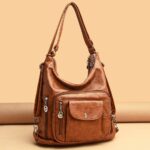 Sac à main femme 3 en 1 vintage en cuir synthétique, bonne qualité et à la mode