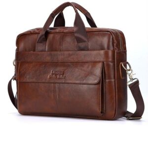 Sac à Main homme en cuir synthétique pour matériel informatique. Bonne qualité et très pratique.