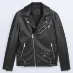 Blouson faux cuir homme perfecto noir, avec fermeture style retro. Bonne qualité et très tendance.