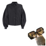 Pack chemise et lunettes de soleil style vintage, bonne qualité et à la mode