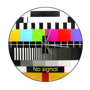Horloge murale vintage TV rétro, bonne qualité et original