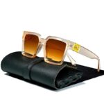 Lunettes de soleil carrées vintage pour hommes et femmes, bonne qualité et très tendance.