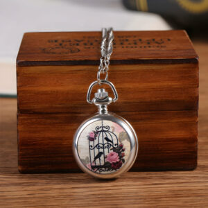 Montre à gousset vintage rétro à Quartz petite taille
