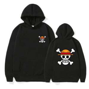 Pull One piece à capuche Luffy pirate vintage, bonne qualité et à la mode