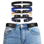 Ceinture sans boucle élastique avec un fond blanc