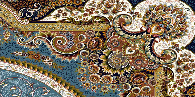 Tapis persan vintage bleu clair d4cd04b5 8371 4d28 88cb cc878764408f