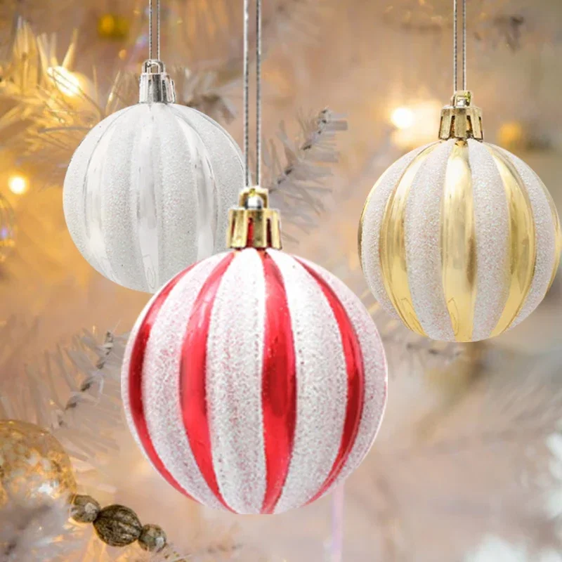 Ensemble de 6 boules de Noël identiques 3 boules de Noë